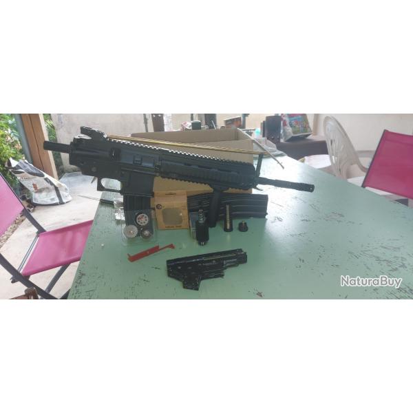 lot airsoft type 416 C, base Lancer Tactical, non fonctionnel