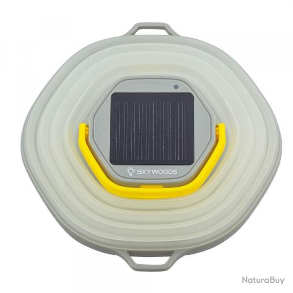 Lampe Camping Rtractable Solaire Skywoods 350 Lumens - Recharge Solaire - Compacte et Puissante - 