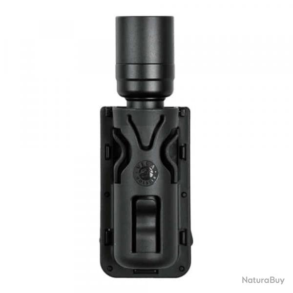 Porte-lampe Polymre Orientable VEGA - Noir - Rotation 360 - Fixation Scurise et Pratique
