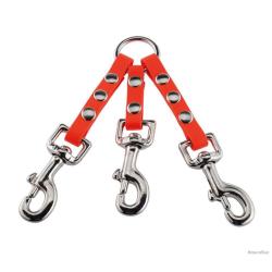 Coupleur pour Chiens Helen Baud - Double Attache Solide - Sécurité et Confort en Chasse Double