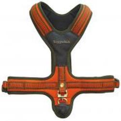 Harnais Néoprène Orange Niggeloh - Haute Visibilité - Confort Optimal - Sécurité et Contrôle du Chie
