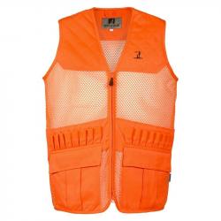 Gilet De Chasse Filet Savane Orange 2XL - PERCUSSION