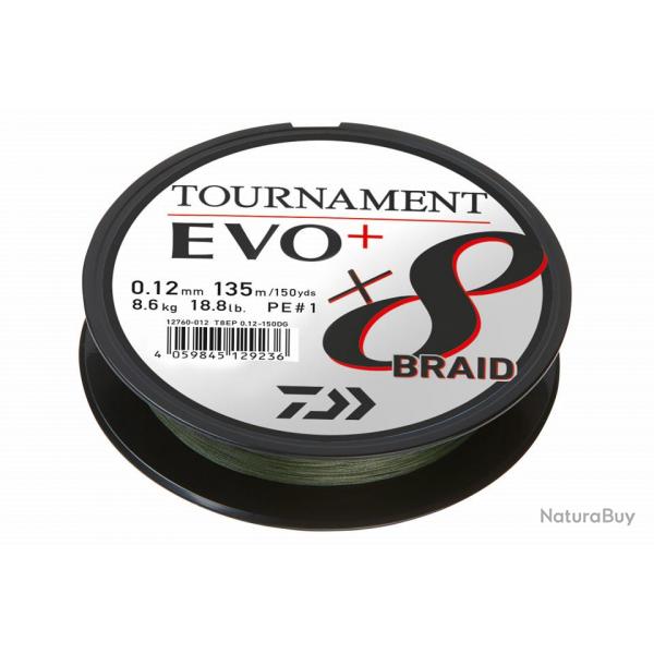 Tresse Daiwa Tournament X8 Evo 270 m 0.1
