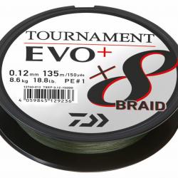 Tresse Daiwa Tournament X8 Evo 270 m 0.12