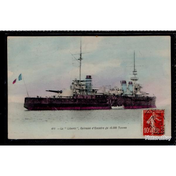 CPA -MARINE MILITAIRE - La  " LIBERT "  Cuirasse  d'Escadre de 15.000 Tonnes - N3866