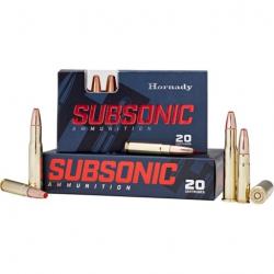 Munitions HORNADY cal.45-70 gvt sub-x subsonic 410gr par 60