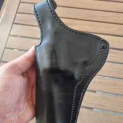 Holster ceinture cuir pour revolver .357 Magnum 4"