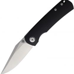 Couteau Monterey Bay Mini Old Guard Lame Acier 14C28N Satin Manche G-10 Noir Liner Lock MBKMOGBK