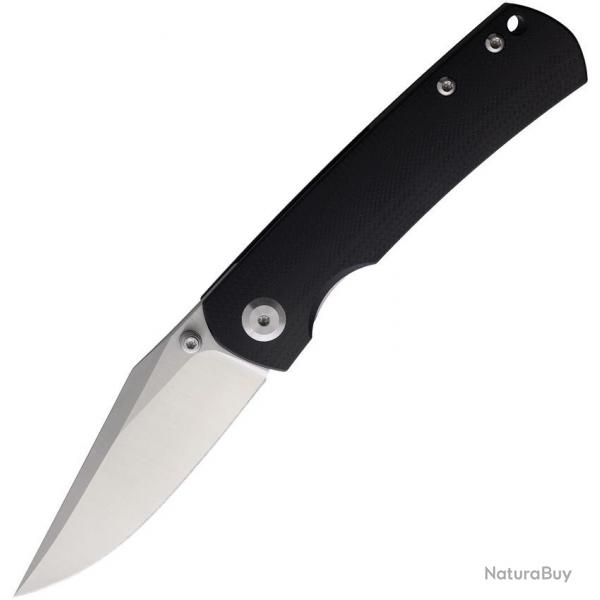Couteau Monterey Bay Mini Old Guard Lame Acier 14C28N Satin Manche G-10 Noir Liner Lock MBKMOGBK