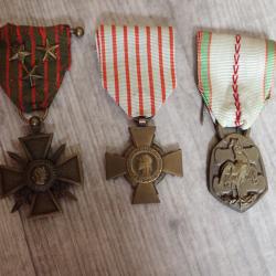 Lot 3 médailles françaises