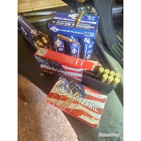 Lot balles calibre 7.08 remington pour la chasse