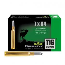 Cartouches BRENNEKE TIG Calibre 7x64 177 Gr/ 11.5 G (Boite de 20)