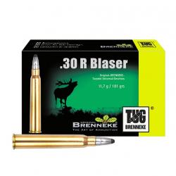 Cartouches BRENNEKE TUG Calibre 30 R Blaser 181 Gr/ 11.7 G (Boite de 20)
