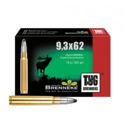 Cartouches BRENNEKE TUG Calibre 9.3x62 293 Gr/ 19 G (Boite de 20)