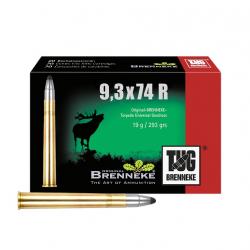 Cartouches BRENNEKE TUG Calibre 9.3x74R 293 Gr/ 19 G (Boite de 20)