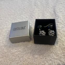 Boucles d oreilles cristaluna la perla transparente en cristal acrylique swarovski neuf 300 754 p6