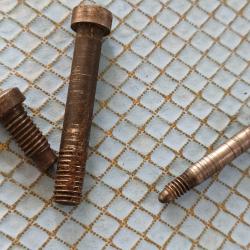 Lot de 3 vis de Berthier originales