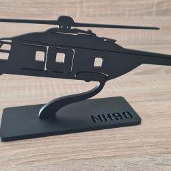 Silhouette / maquette decorative hélicoptère NH90 impression 3D