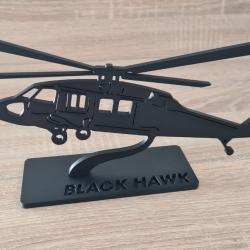 Silhouette / maquette hélicoptère UH 60 BLACK HAWK impression 3D
