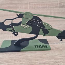 Silhouette / maquette hélicoptère Eurocopter EC665 tigre / tiger impression 3D avec bariolage