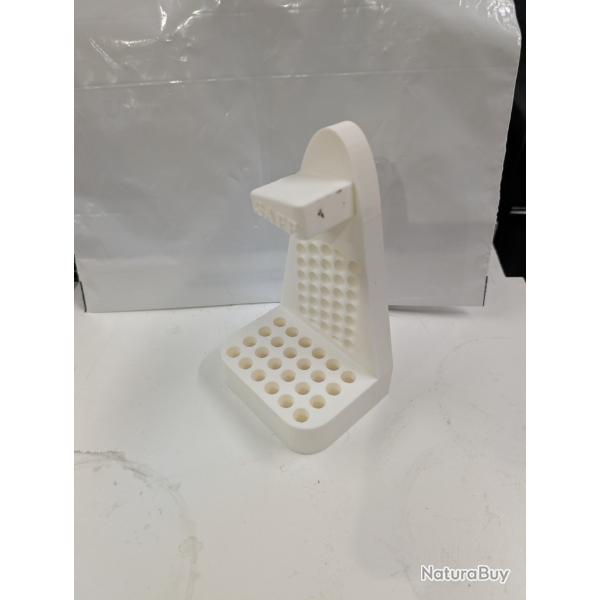 Support  revolver de scurit blanc avec porte cartouches