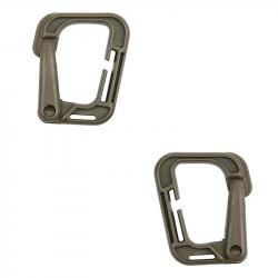 Lot de 2 mousquetons grimloc 101 inc Vert