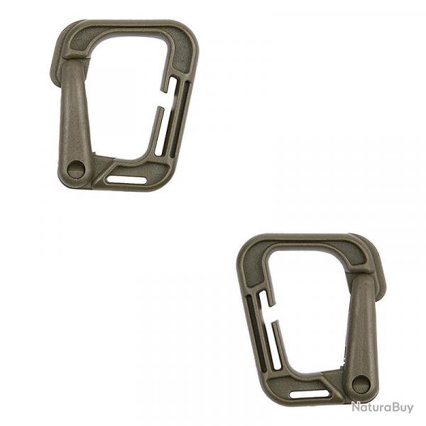 Lot de 2 mousquetons grimloc 101 inc Noir