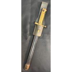 SCIABOLA BAIONETTA PER VETTERLI 70-87-16 CON FORNIMENTO IN OTTONE E LAMA '91 PRODUZIONE BELLICA