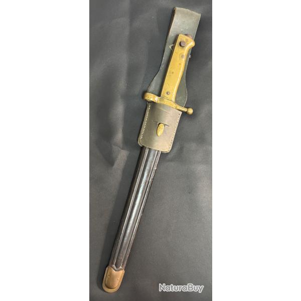SCIABOLA BAIONETTA PER VETTERLI 70-87-16 CON FORNIMENTO IN OTTONE E LAMA '91 PRODUZIONE BELLICA
