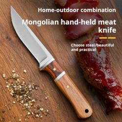 Couteau multi-usage en bois massif et acier inoxydable Cuisine Outdoor