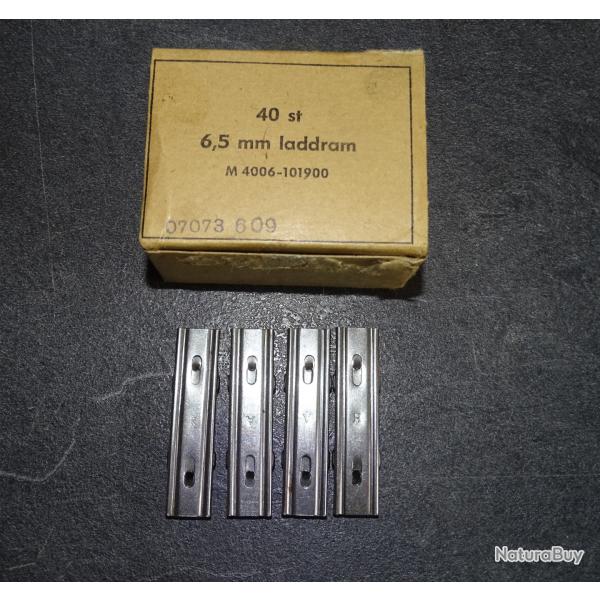 Lot de 4 lames-chargeurs pour Mauser sudois M96 et M38 - stock.
