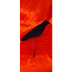 Forme de corbeau floqué avec pied lot de 5