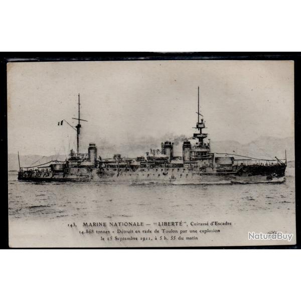 CPA- Marine Nationale - " Libert "  Cuirasse d'Escadre  - N3872