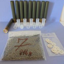LOT DE RECHARGEMENT POUR 10 CARTOUCHES CAL.410 GRAINS PLOMB N°7
