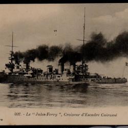CPA- MARINE MILITAIRE - Le " Jules - Ferry  " Croiseur d'Escadre Cuirasse N°3245