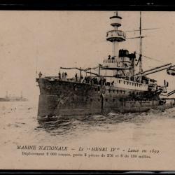 CPA- MARINE NATIONALE - Le " HENRI IV  " Lance en 1899  N°3311