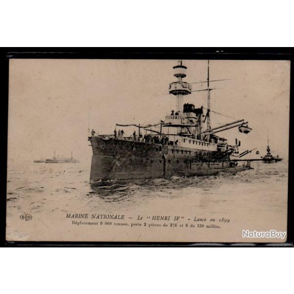 CPA- MARINE NATIONALE - Le " HENRI IV  " Lance en 1899  N3311