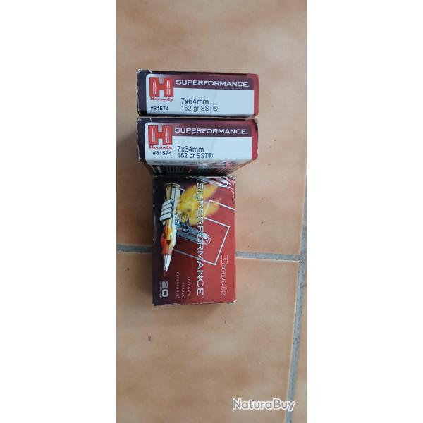 A vendre 50 balles hornady SST 162grain en calibre 764