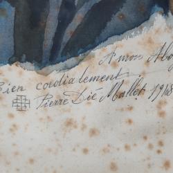 Aquarelle du peintre Pierre dié Mallet.Vosges.