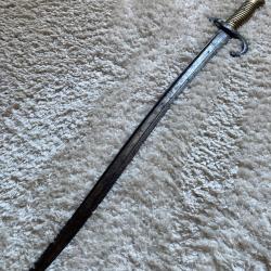 Baïonnette sabre chassepot sans fourreau