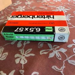 1 BOITE DE CARTOUCHE HIRTENBERGER 6,5 X 57 9,1 g NOSLER