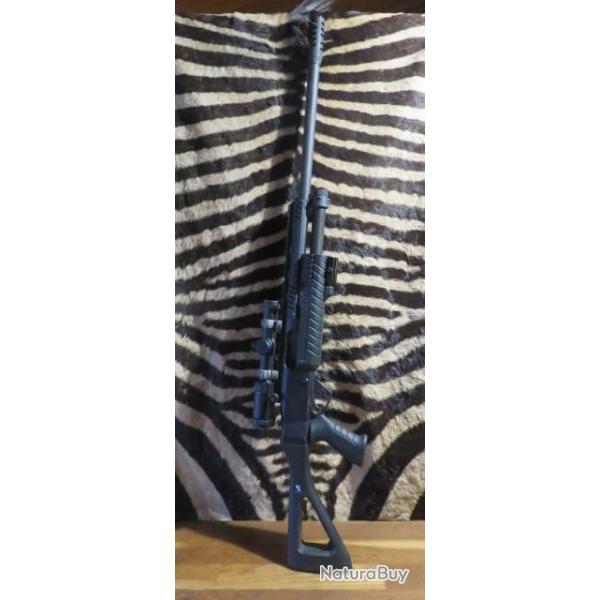 Fusil  pompe FABARM STF cal.12/76 - ca. 61cm - lunette Solognac 1-4x24