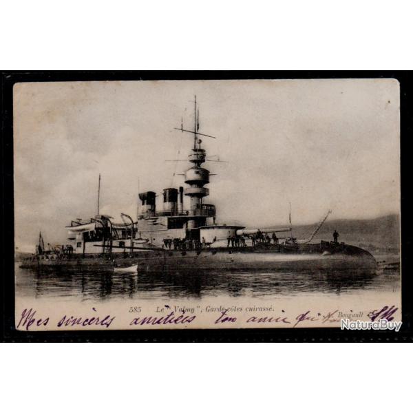 CPA- MARINE  MILITAIRE - Le " Valmy " Garde cote cuirasse  N3875