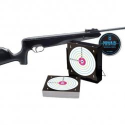 PACK CARABINE SR1200S C4.5 19.9J + PLOMBS + CIBLES + PORTE CIBLE "SNOWPEAK"