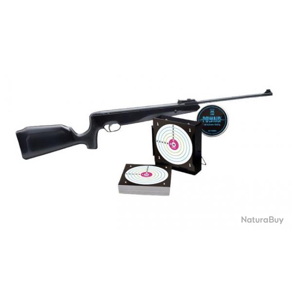 PACK CARABINE SR1200S C4.5 19.9J + PLOMBS + CIBLES + PORTE CIBLE "SNOWPEAK"