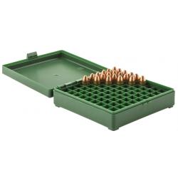 Boîte de rangement Vert 100 munitions cal. 9 x 19 MEGALINE
