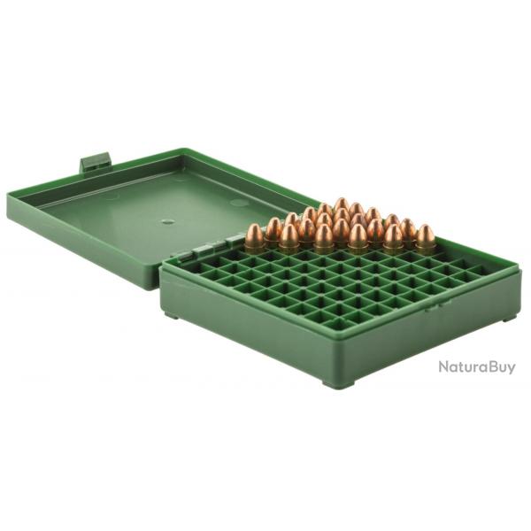 Bote de rangement Vert 100 munitions cal. 9 x 19 MEGALINE