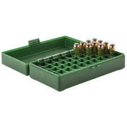 Boîte de rangement Vert 50 munitions cal. 44 Magnum MEGALINE