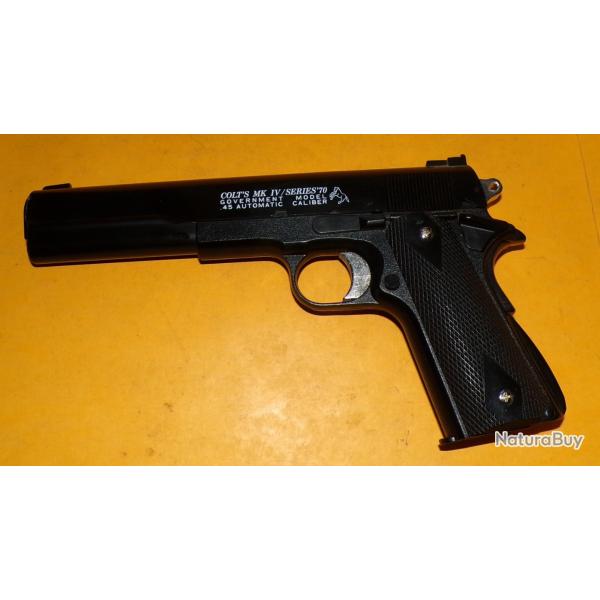 REPRODUCTION EN PLASTIQUE DU COLT MK IV GOVERNMENT MODEL 45 AUTOMATIC CALIBER