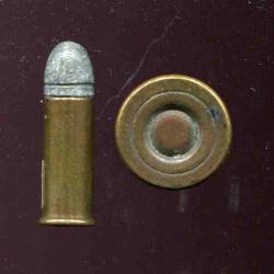 .380 Long Rook - ancienne production anglaise - étui laiton - amorçage battery cup primitif